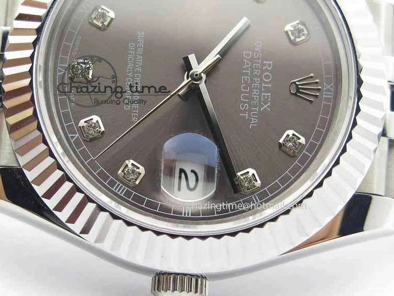 MiroTime 0326 DateJust II 41mm BP Maker Best Edition Gray Diamonds Dial On New Version Jubilee Bracelet A Breathable 3626